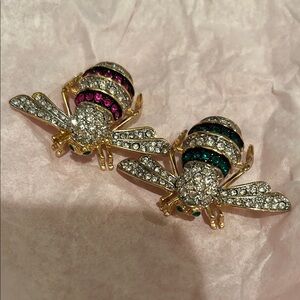 Joan Rivers Bee Pins x2 New in Gift Box